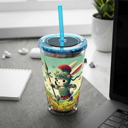 Rabbit Gladiator Sunsplash Tumbler with Straw, 16oz