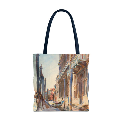 Gondola Moorings on the Grand Canal by John Singer Sargent Tote Bag (AOP)
