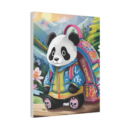 Baby Panda Matte Canvas, Stretched, 0.75"
