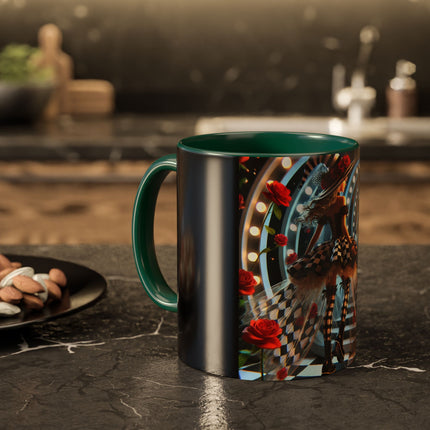 Halloween Witch Through the Mirror Colorful Mugs (11oz, 15oz)