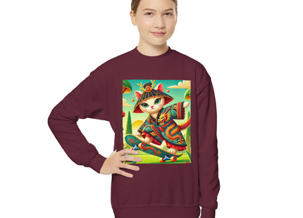 Dragon Dance on Wheels Youth Crewneck Sweatshirt