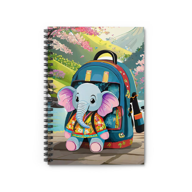 Baby Elephant Spiral Notebook - Ruled Line