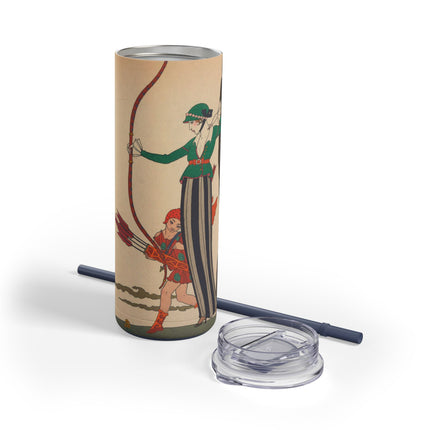 L'Arc Rouge by George Barbier Skinny Matte Tumbler, 20oz