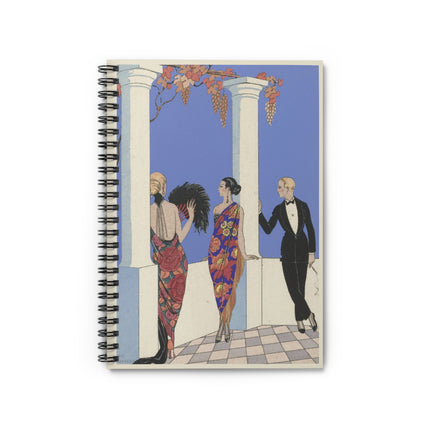 Le goût des châles by George Barbier Spiral Notebook – Ruled Line