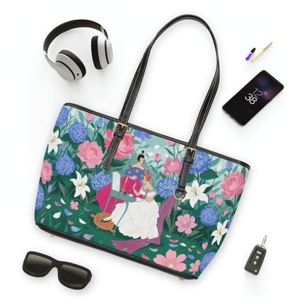 💎🌸 The Lady Of The Jeweled Garden Shoulder Bag – Art Deco Floral Elegance
