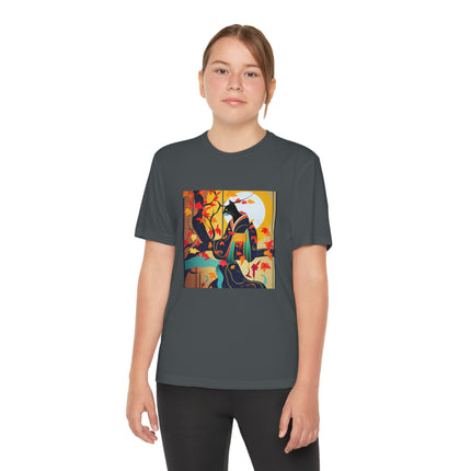Black Cat in Kimono Youth Competitor Tee