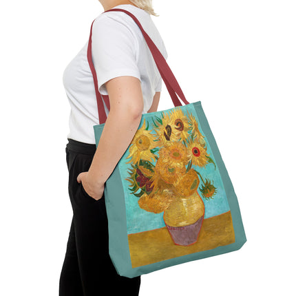 Vase with Twelve Sunflowers by Vincent Van Gogh Tote Bag (AOP)