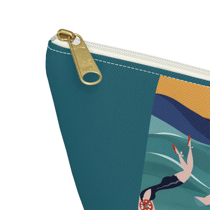 Summer Splash Cosmetic Bag – Carefree Beach Joy & Mid-Century Fun