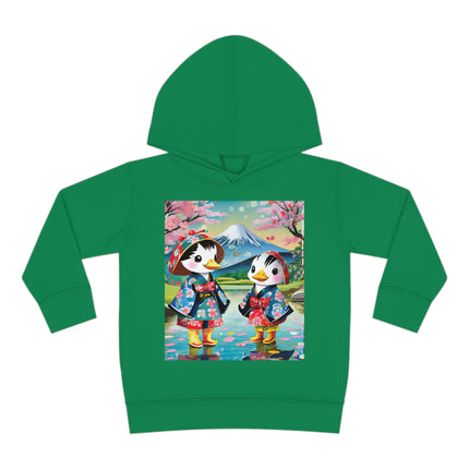 Rainy Day Ducks Toddler Pullover Fleece Hoodie
