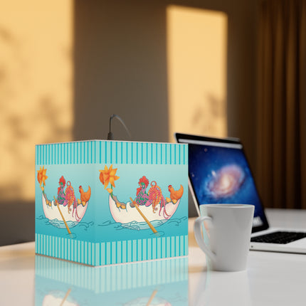 A Rooster's Seafaring Adventure Light Cube Lamp