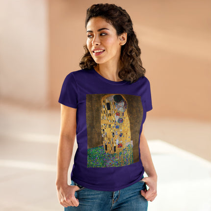 The Kiss by Gustav Klimt Women's Midweight Cotton Tee