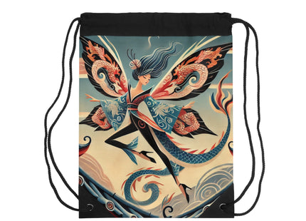 Dragon Fairy of the Temple Drawstring Bag