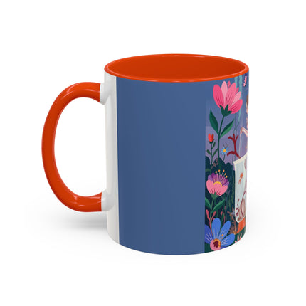 The Lady Of The Enchanted Aquarium Colorful Mugs – Art Deco Aquatic Elegance