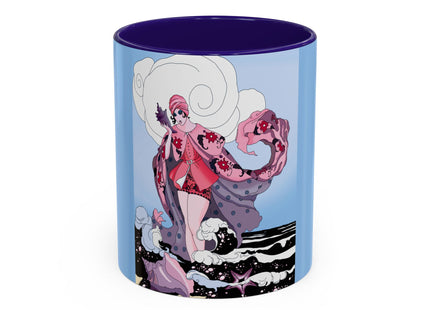 Goddess of the Swirling Sea Colorful Mugs (11oz, 15oz)