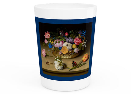 Flower Still Life by Ambrosius Bosschaert Ceramic Shot Glass