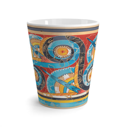 Reproduction of S-Spiral Frieze by Emile Gilliéron Latte Mug