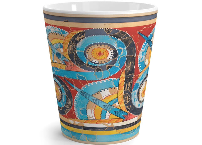Reproduction of S-Spiral Frieze by Emile Gilliéron Latte Mug