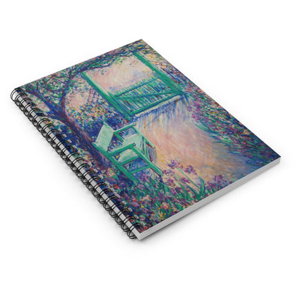 The Artist’s Garden by Theodore Earl Butler Spiral Notebook - Ruled Line