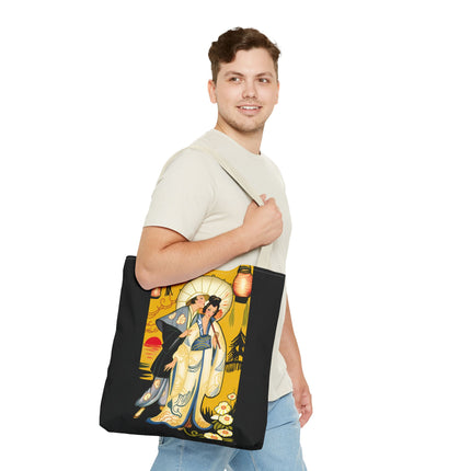 Golden Embrace Tote Bag (AOP)