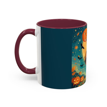 🦇🎃 The Witch Of Batwing Pumpkin Hollow Colorful Mug – Moonlit Halloween Charm