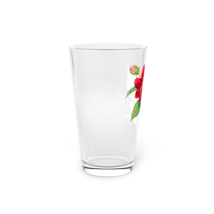 Dahlia Botanical Illustration by Pierre-Joseph Redouté Glass, 16oz