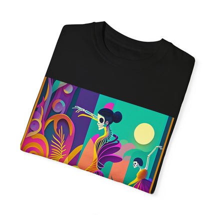Dance of the Skeleton Ballerinas Unisex Garment-Dyed T-shirt
