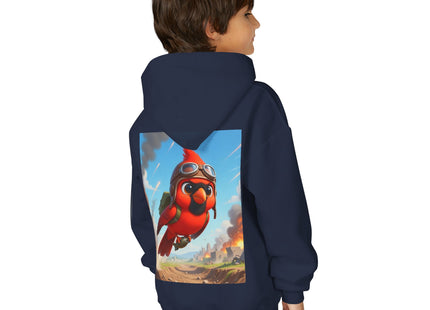 Cardinal Dive Bomber Youth Heavy Blend Hooded Sweatshirt