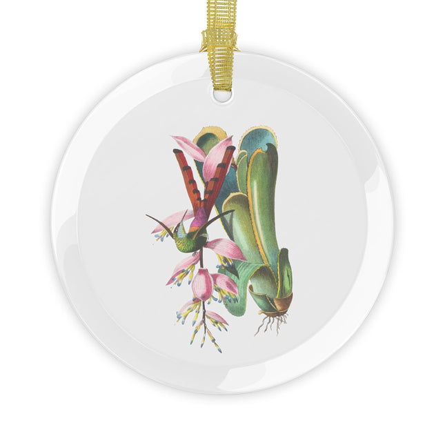 Hummingbird by Paul Gervais Glass Ornament
