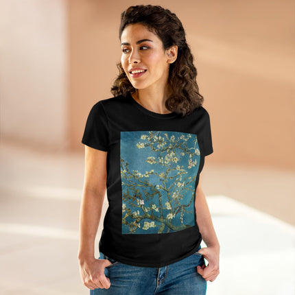 Almond Blossom by Vincent van Gogh Women's Midweight Cotton Tee