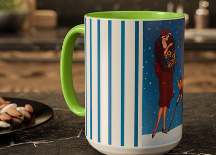 Snowfall & Couture Colorful Mugs (11oz, 15oz)