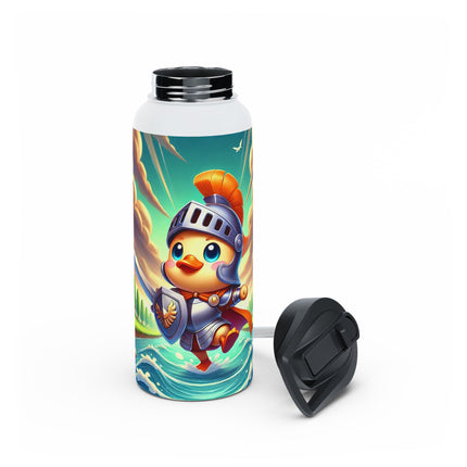 Valiant Duck Stainless Steel Water Bottle, Standard Lid