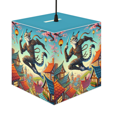 🌸🐾 The Springbound Sentinel Light Cube Lamp – Agility, Grace & Spring Vitality