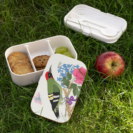 Woodpecker & Rose Bento Lunch Box – Charming Beauty & Refined Simplicity