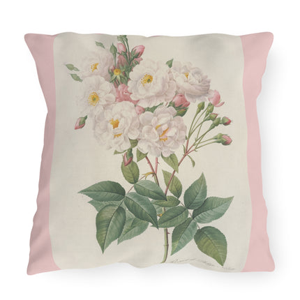 Rosa Noisettiana by Pierre Joseph Redouté  Outdoor Pillows