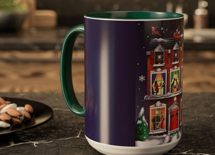 A Christmas Eve Celebration Colorful Mugs (11oz, 15oz)