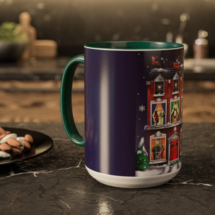 A Christmas Eve Celebration Colorful Mugs (11oz, 15oz)