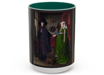 Arnolfini Portrait by Jan Van Eyck Colorful Mugs (11oz, 15oz)