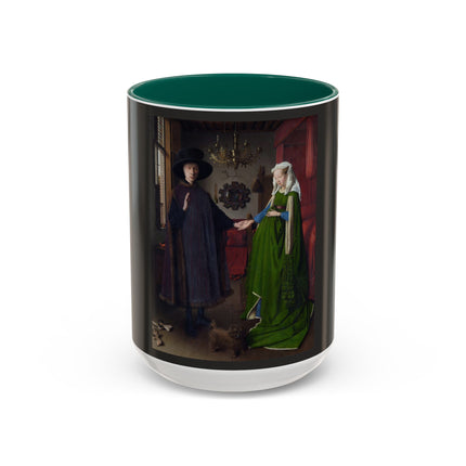 Arnolfini Portrait by Jan Van Eyck Colorful Mugs (11oz, 15oz)