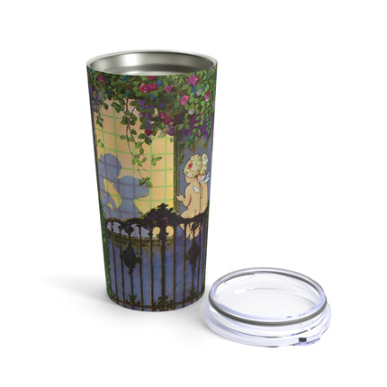 Whispers of Love: A Vintage Art Deco Fairytale Tumbler 20oz