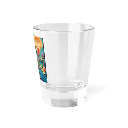 Elegant Egret Oasis Shot Glass, 1.5oz