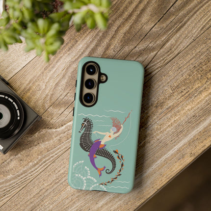 Mermaid on Seahorse Phone Case – Mythic Ocean Grace