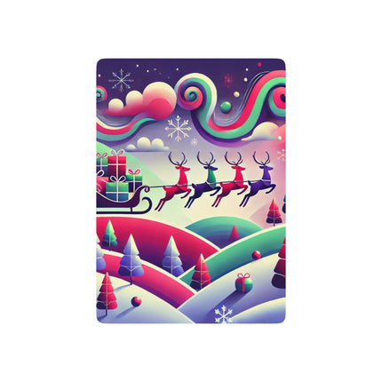 Festive Reindeer Flight Playing Cards