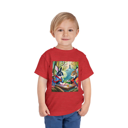 Fairy Animals Writing Wishes Toddler Short Sleeve Tee