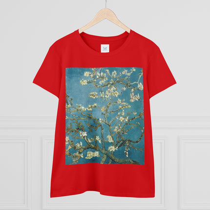 Almond Blossom by Vincent van Gogh Women's Midweight Cotton Tee