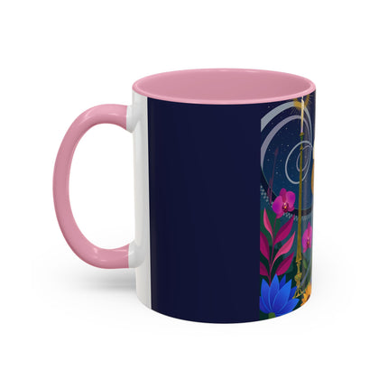 The Lady Of The Starlit Candles Colorful Mugs – Art Deco Theatrical Romance