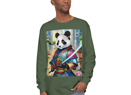Cyberpunk Samurai Garment-dyed Long Sleeve T-Shirt