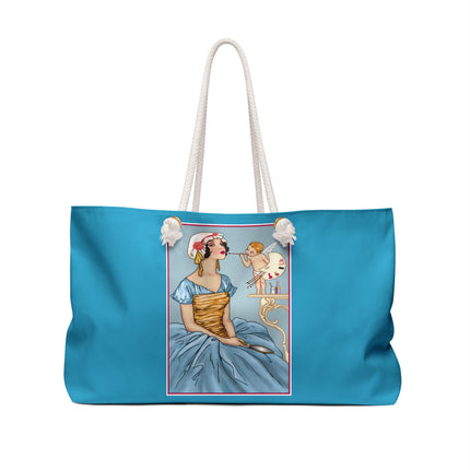 The Enchanting Painter: A Fairy's Artistic Touch Weekender Bag