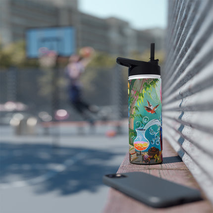 Owl's Magical Workshop Stainless Steel Water Bottle