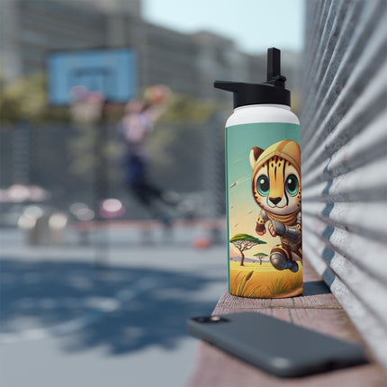 Swift Cheetah Stainless Steel Water Bottle, Standard Lid
