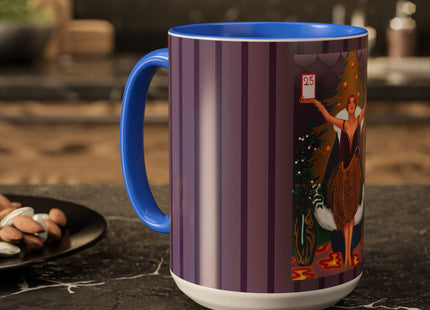 Countdown to Christmas Elegance Colorful Mugs (11oz, 15oz)